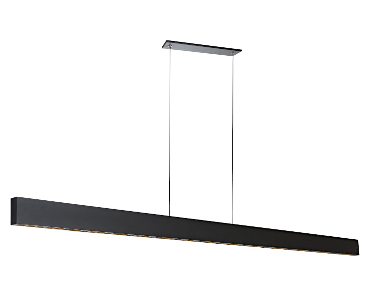 Cougar Lighting Astra LED Linear Pendant Black ASTR1PLEDBLK