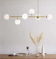 Modern Sputnik Chandelier 6-Light 125cm White Cover Ceiling CL-SPC6