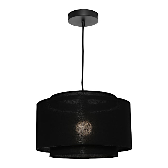 Cougar Lighting Bern 1LT Pendant - Medium Black