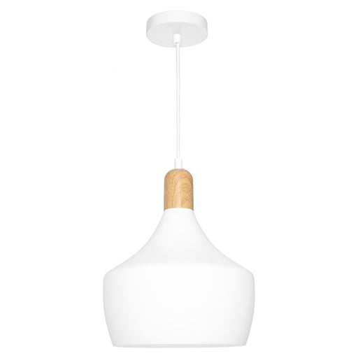 Cougar Lighting Bevo 1lt Pendant White - BEVO1PWHT