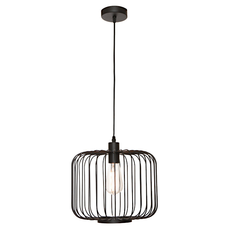 Cougar Lighting Bonn 1LT Pendant - Black - BONN1PBLK - Cougar Lighting