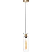 Cougar Lighting Bourne 1 Light Pendant Black Gold