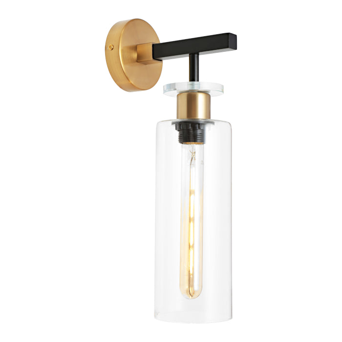 Cougar Lighting Bourne 1LT Wall Light Black Gold