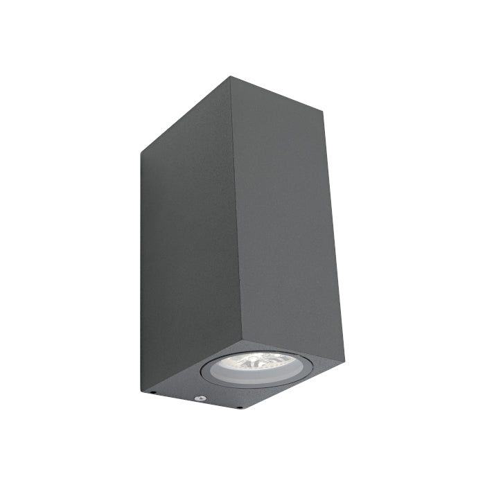 Cougar Lighting Brugge 2LT Charcoal Exterior Wall Light - BRUG2ECHA
