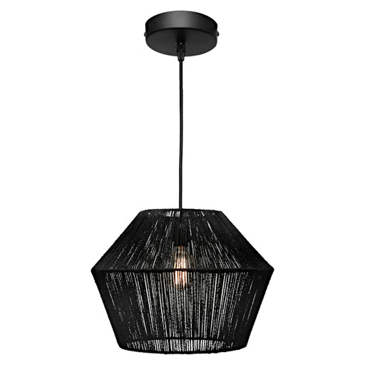 Cougar Lighting Cassie 1LT Small Pendant Black