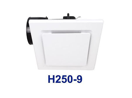 3A Lighting H250-9L Square exhaust fan with LED light