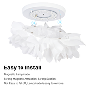 52cm Cream Cloud Petal LED Ceiling Light Modern Minimalist Chandelier CL-CFL52