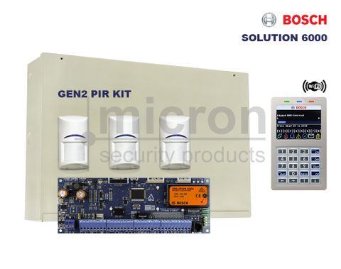 Bosch 6000 Dialler CC610P + 1 x SCP737 WIFI Keypad + 3 Bosch ISC-BPR2-W12 Blue Line Gen 2 PIR