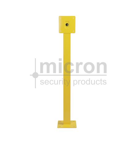 Micron Bollard For Apartment Door. Yellow Post Size 75mm x 50mm Height is 1150mm