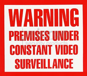 Micron C.C.T.V Warning Stickers 50mm W x 170mm H. Pack Of 10