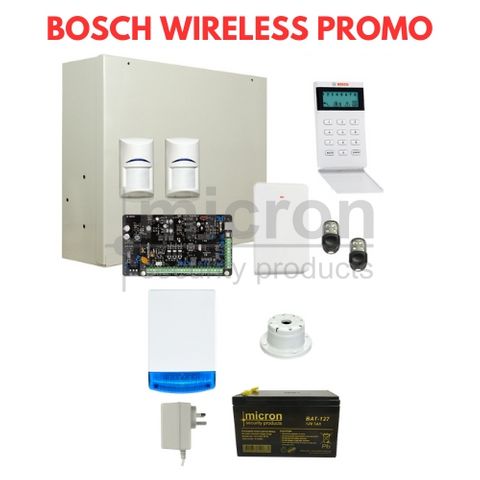 Bosch Sol 3K + Icon KP + B810 Radion RX + 2 x Radion TriTech + 2 x Metal 4 Button Fobs. Includes SASBS