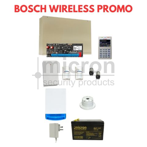 Bosch RF PROMO 6000 CC615P + 1 x SCP737 WIFI Keypad + 2  x Bosch Radion RFDL-11 RF Tritech 2 x HCT4-UL Keyfob + RX+ SASBS