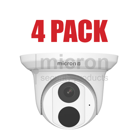 Micron 4 Pack Of 6mp Fixed Lens 2.8mm Turret