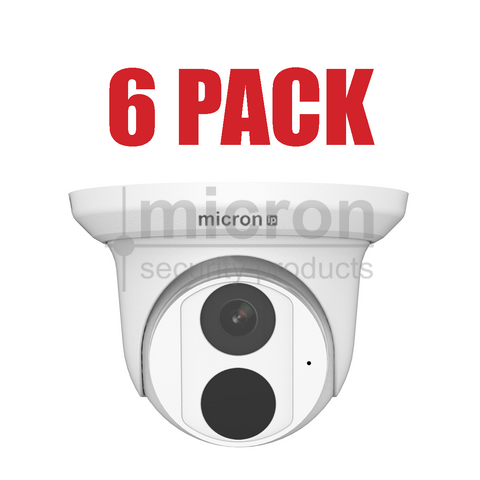 Micron 6 Pack Of 6mp Fixed Lens 2.8mm Turret