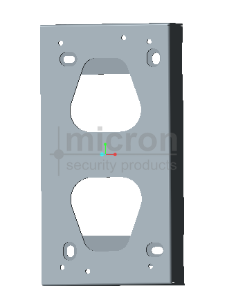 Micron 15 Degree Angle Bracket for IMQDL Large 4 Wire Door Station,