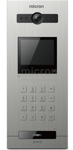 Micron POE Apartment Surface Mount Door Station. Built In MiFare Prox Reader
