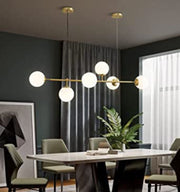 Modern Sputnik Chandelier 6-Light 125cm White Cover Ceiling CL-SPC6