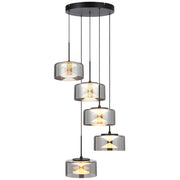Telbix CEDRO 5 PENDANT LIGHT - Black