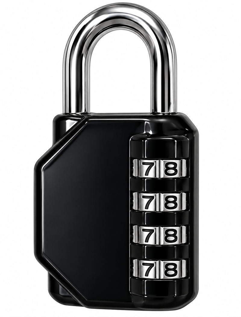 SBD Resettable 4-Digit Combination Padlock – Black