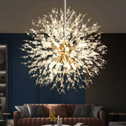 Crystal Firework Chandelier Flush Mount Dandelion Pendant Light CL-FWC