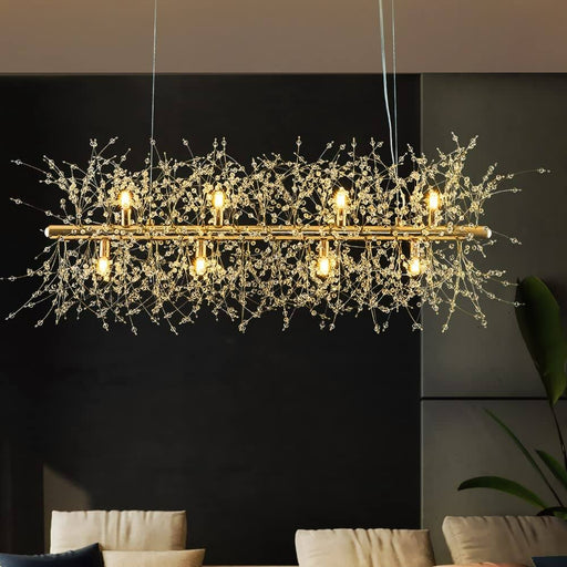 Modern Firework Chandelier 12 Lights 3 Colors Dandelion Pendant CL-FWS