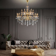18 Lights Crystal Chandelier Large Ceiling Pendant Light CL-NCC18