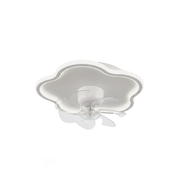 White 20" Ceiling Fan with Lights Remote Smart LED 6 Speeds Reversible Motor CF-YDCL