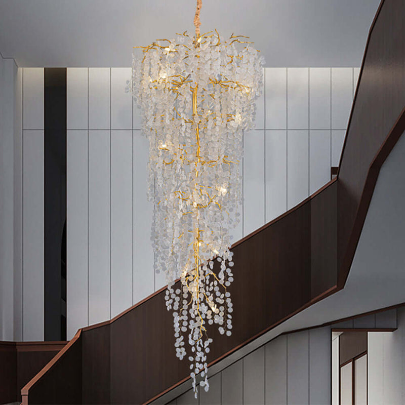 Crystal Branches Chandelier Luxury 20-Light Tree Branch Stair CL-CTC18