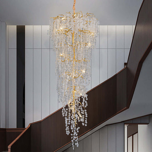 Crystal Branches Chandelier Luxury 20-Light Tree Branch Stair CL-CTC18
