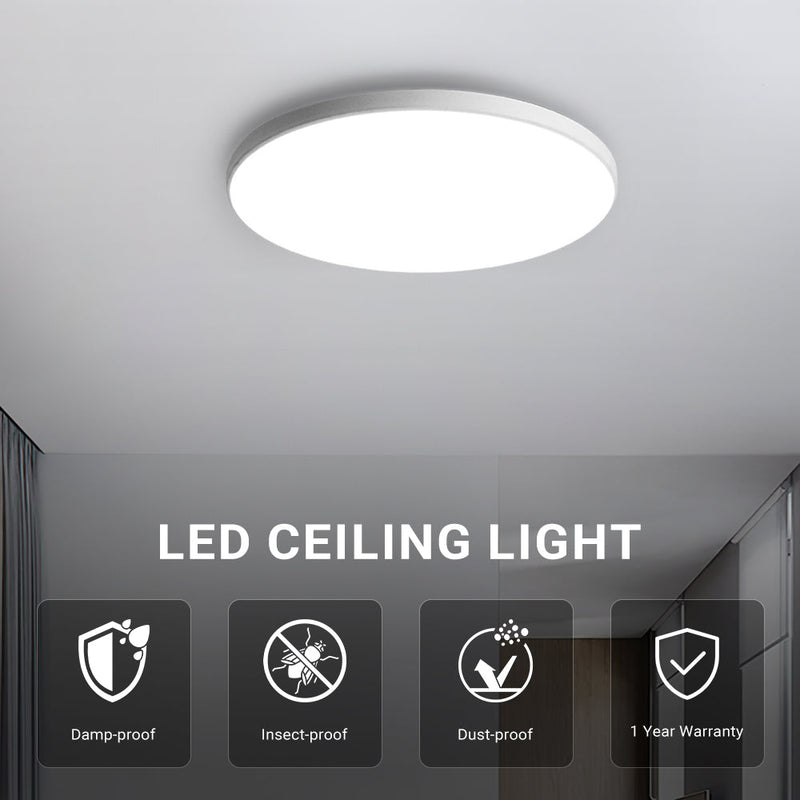 White LED Ceiling Down Light Round 24/30W Flush Oyster Lamp CL-UFOC