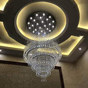 High Ceiling Crystal Chandelier Raindrop Staircase Chandelier CL-LRC