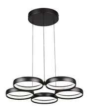 Cougar Lighting Olympus 5LT LED Pendant - Black