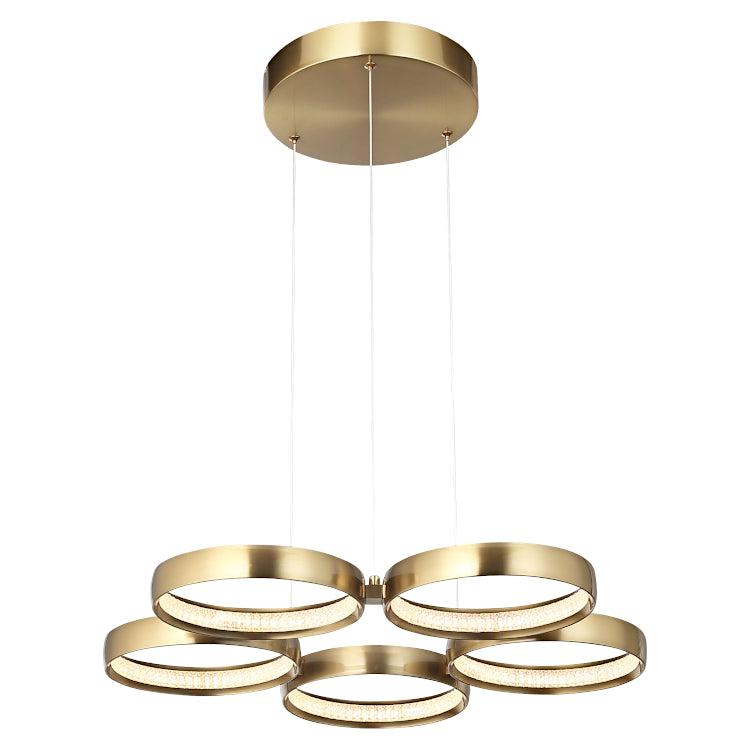 Cougar Lighting Olympus 5LT LED Pendant - Gold