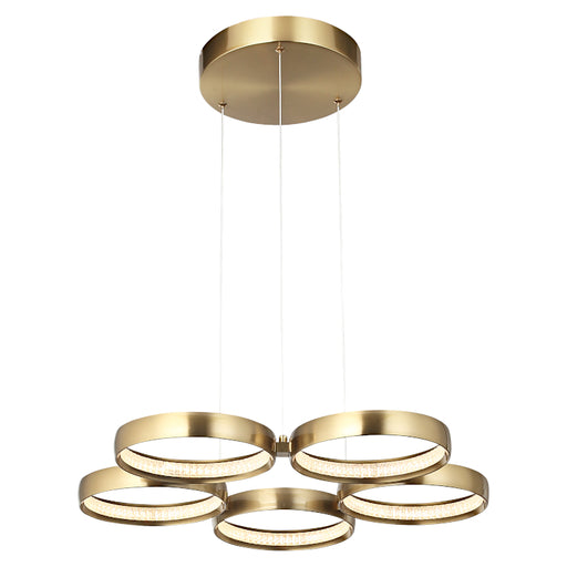 Cougar Lighting Olympus 5LT LED Pendant - Gold