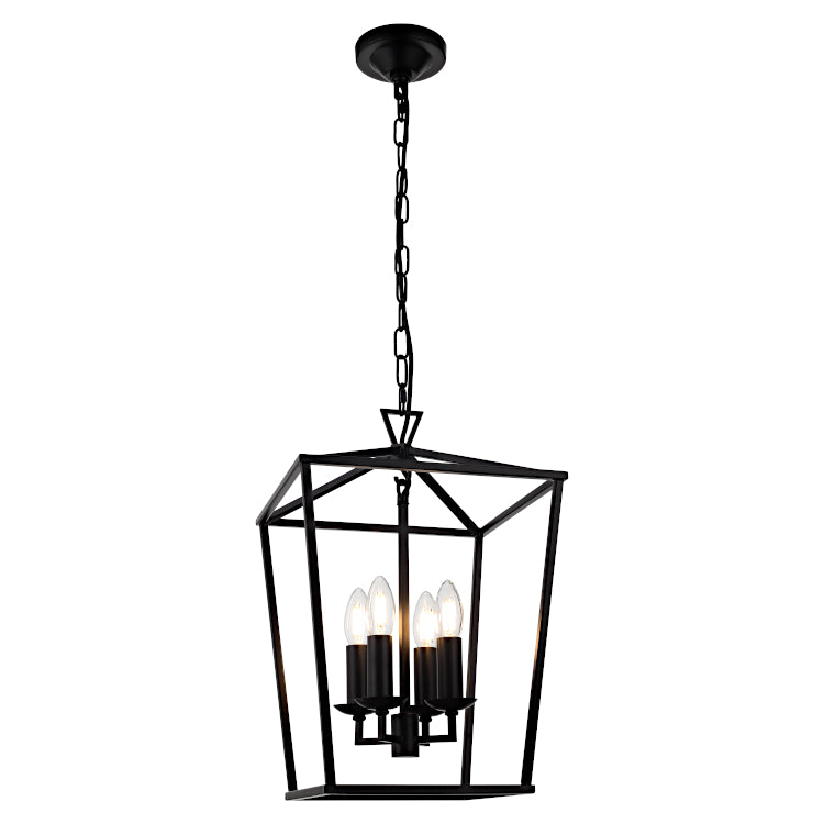 Cougar Lighting Perigan 4LT Pendant - Black