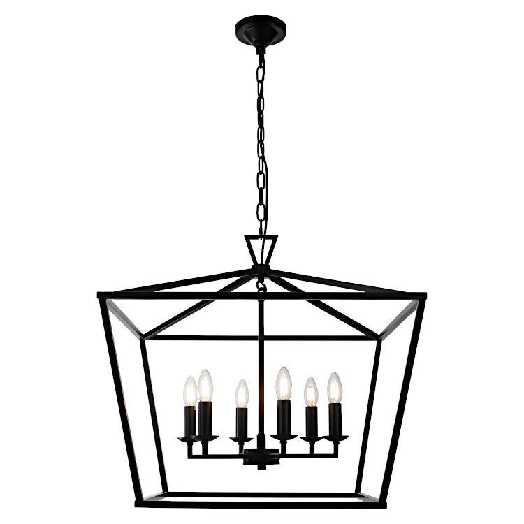 Cougar Lighting Perigan 6LT Pendant - Black