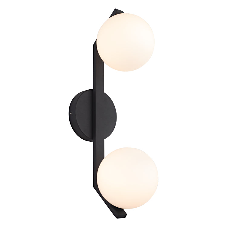 Cougar Lighting Rayna 2LT Wall Light Black RAYN2WBLK Cougar Lighting