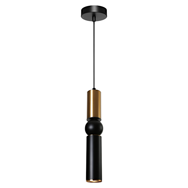 Cougar Lighting Rolo 1LT Pendant Black/Gold - ROLO1PBKG