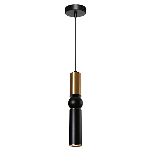 Cougar Lighting Rolo 1LT Pendant Black/Gold - ROLO1PBKG