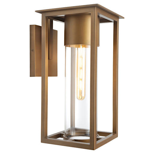 Cougar Lighting Ryde 1LT Exterior Wall Light Aged Brass Default Title RYDE1EAGB Cougar Lighting