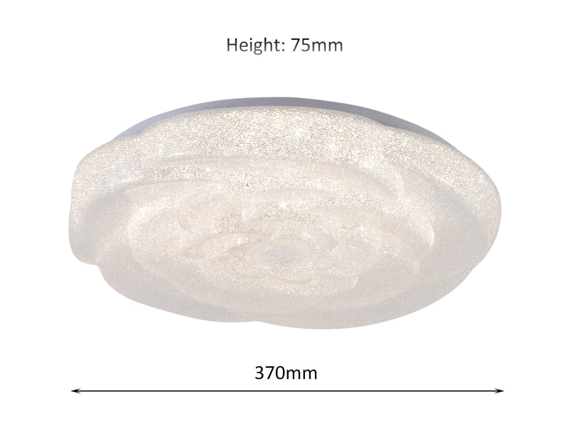 Rosela 24W Tri-Colour Dimmable Ceiling Oyster Light - image 5