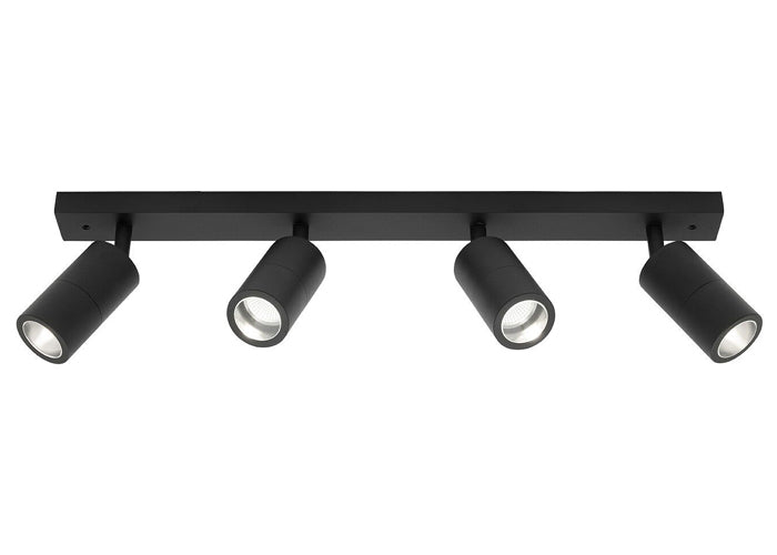 Cougar Lighting Stockholm 4LT Rail Black Frame STO4RBLK Cougar Lighting