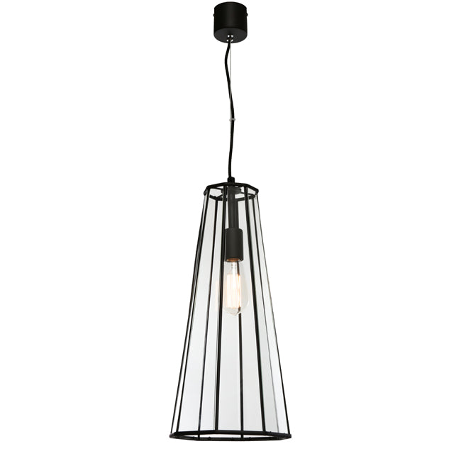 Cougar Lighting Zara 1LT Pendant Black - ZARA1PBLK